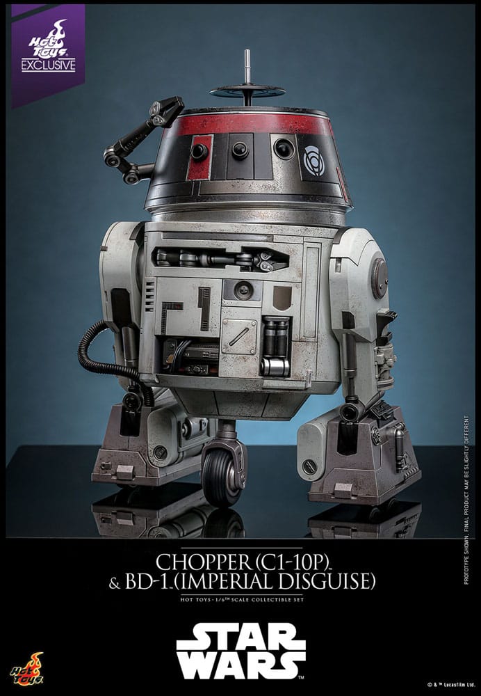 Star Wars Action Figure Set 1/6 Chopper (C1-10P™) & BD-1™ (Imperial Disguise) 18 cm & 8 cm